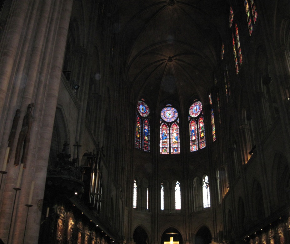 Parigi- Interno della chiesa di Notre Dame-abside- 110